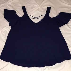 Mine Blouse Open Shoulder Loose Fitting SizeSMALL